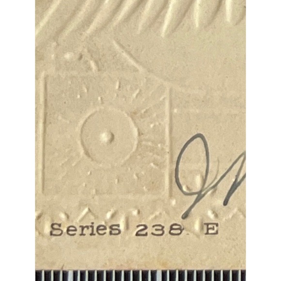 Antique Early 1900s Ephemera Embossed Unposted Signed Postcard White Doves SEE - Picture 6 of 6